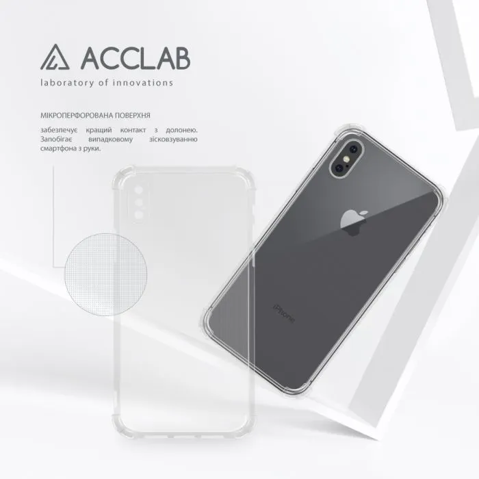 Чохол до мобільного телефона ACCLAB TPU ShockProof Apple iPhone X/XS Transparent (1283126610875) зображення 5