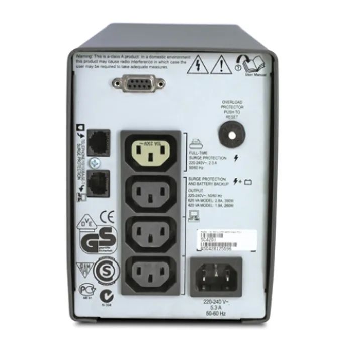 Источник бесперебойного питания Smart-UPS SC 420VA APC (SC420I) изображение 4