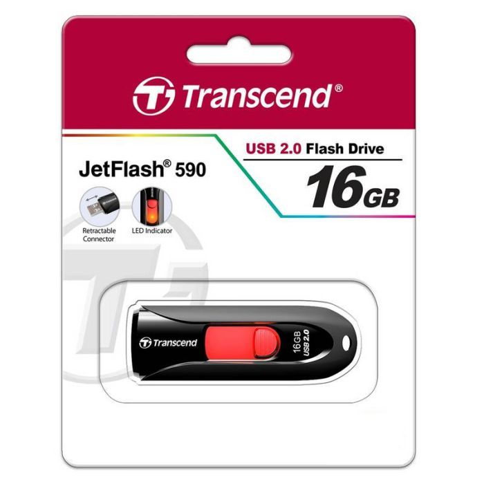 USB флеш накопитель Transcend 32GB JetFlash 590 USB 2.0 (TS32GJF590K) изображение 5