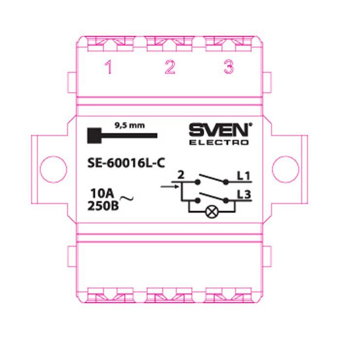 Вимикач Sven SE-60016L-C cream (7100042) зображення 4