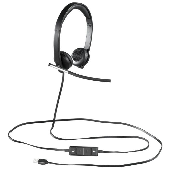 Навушники Logitech H650e Dual USB Wired Headset (981-000519) зображення 4