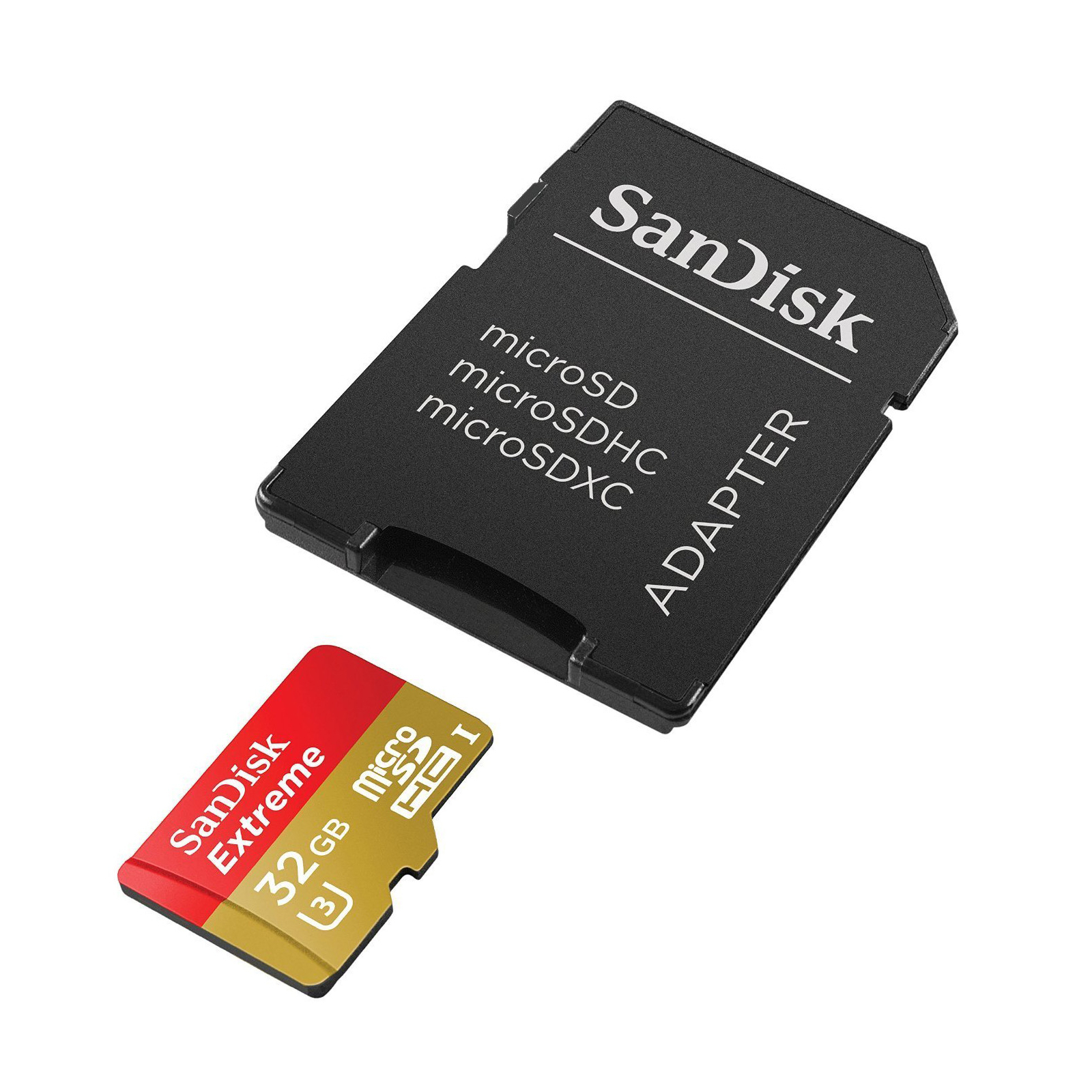Карта пам'яті SanDisk 32GB microSDHC Extreme Class 10 UHS-I U3 (SDSQXNE-032G-GN6MA) зображення 2