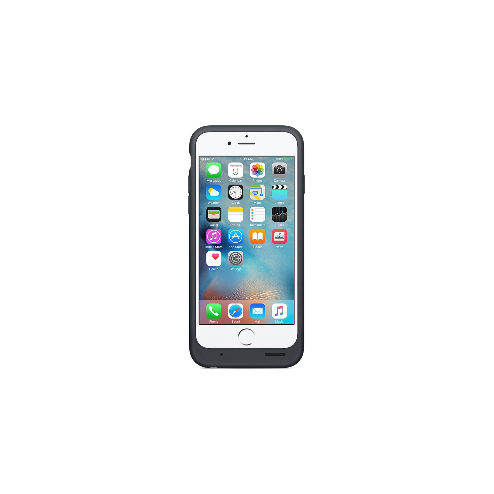 Чохол до мобільного телефона Apple Smart Battery Case для iPhone 6/6s Charcoal Gray (MGQL2ZM/A) зображення 4