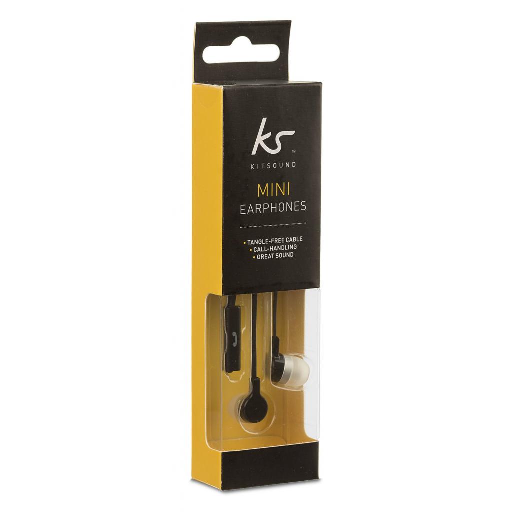 Навушники KitSound KS Mini In-Ear Headphones with In-Line Mic Black (KSMINIBK) зображення 5