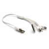 Дата кабель USB 2.0 AM to Lightning + Micro 5P + Mini 5P + Apple 30pin PowerPlant (KABUSBALL) изображение 2