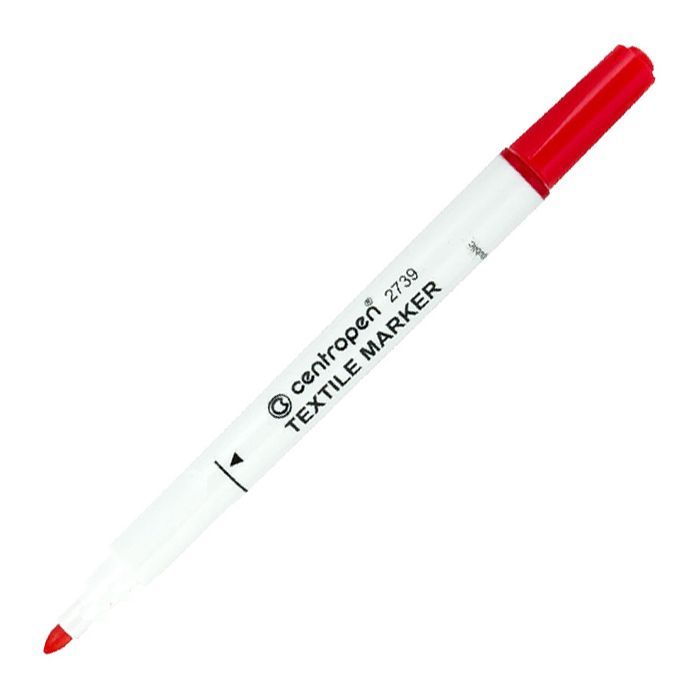 Маркер Centropen Textile 2739 2 мм red (2739/02)