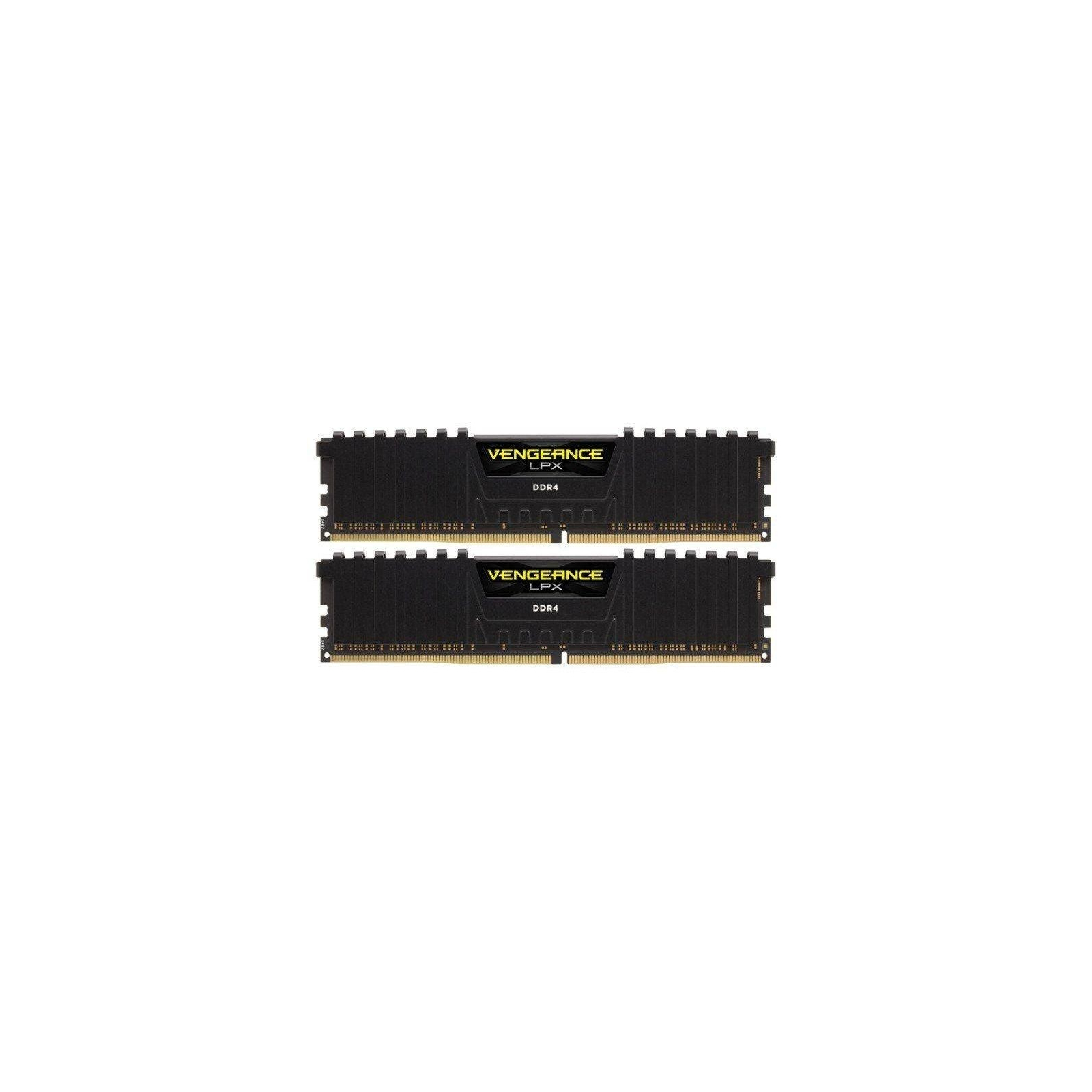 Модуль пам'яті для комп'ютера DDR4 8GB (2x4GB) 3200 MHz Vengeance LPX Black Corsair (CMK8GX4M2B3200C16) зображення 2