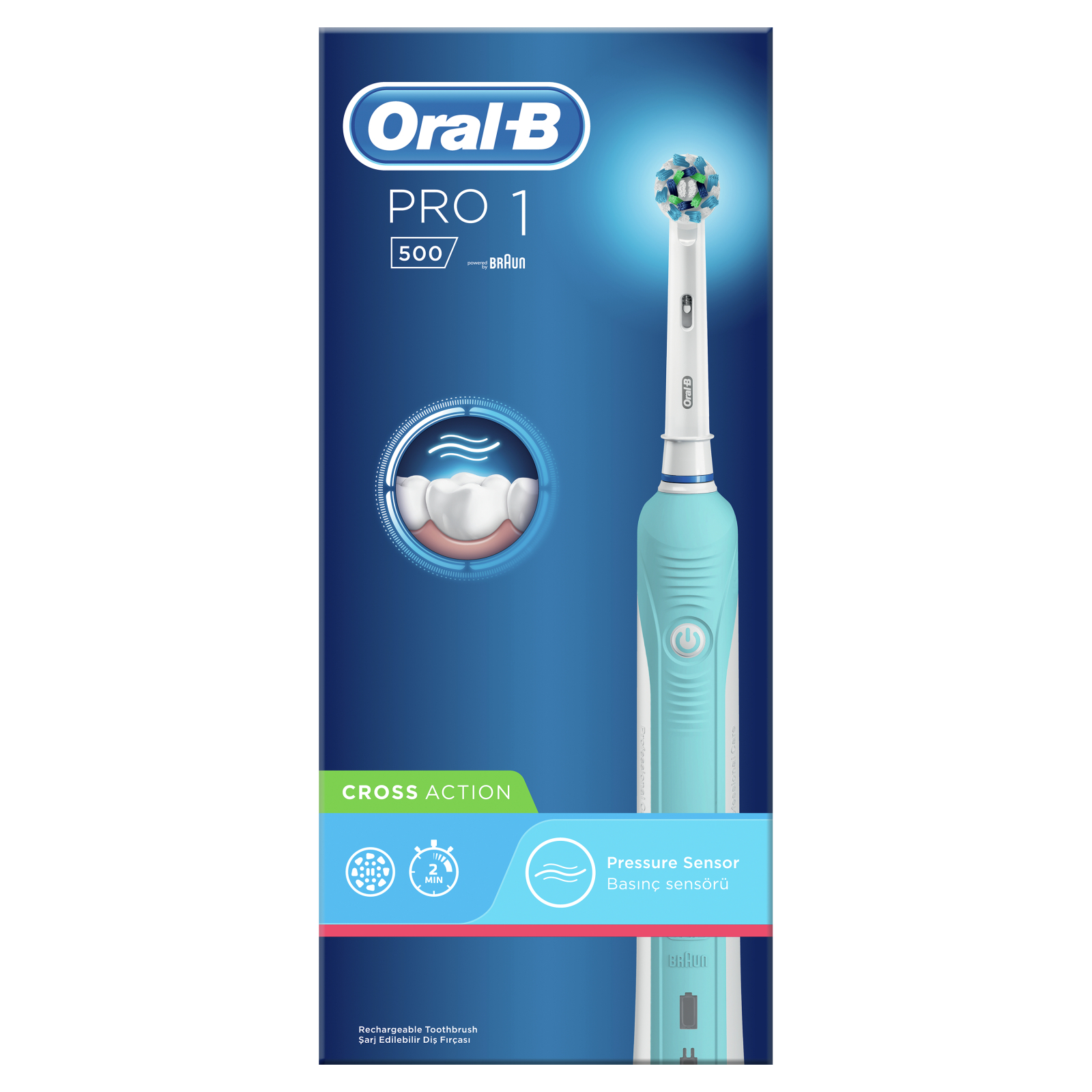 Электрическая зубная щетка Oral-B Cross Action (PRO 500) изображение 2