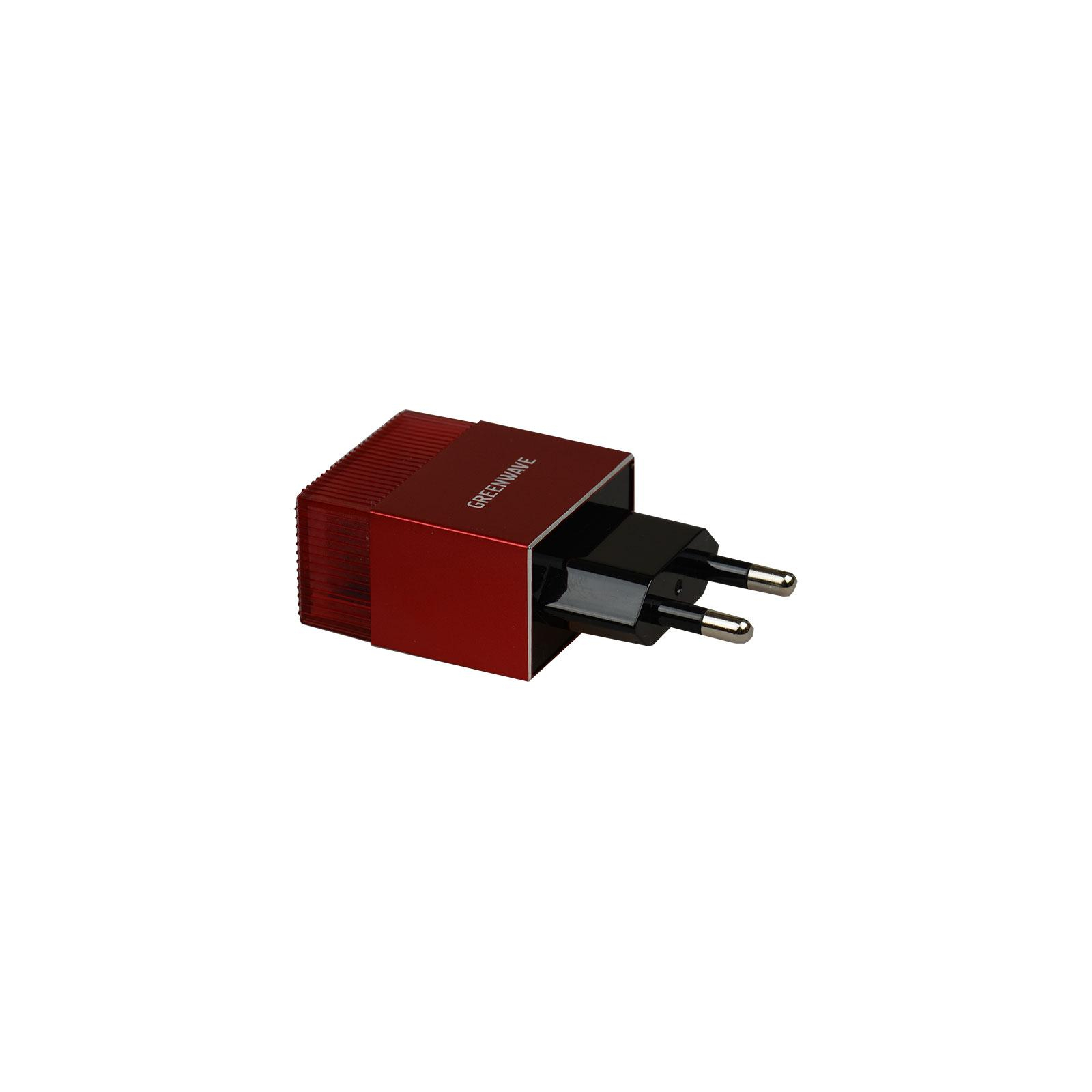 Зарядний пристрій Greenwave 2*USB 5V/2.4A (CH-TC-224L red)