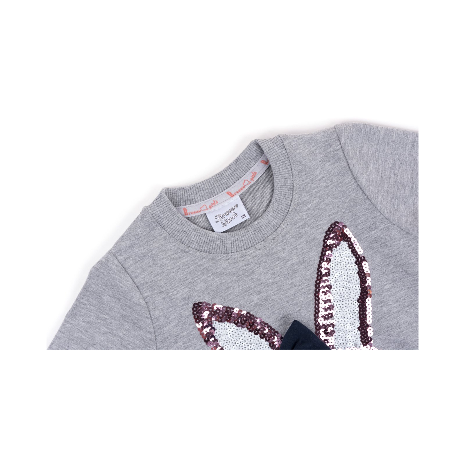 Набір дитячого одягу Breeze з зайчиком з паєток (9981-104G-gray) зображення 7