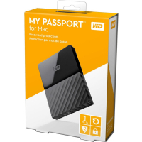 Внешний жесткий диск 2.5" 1TB My Passport for Mac WD (WDBFKF0010BBK-WESN) изображение 6