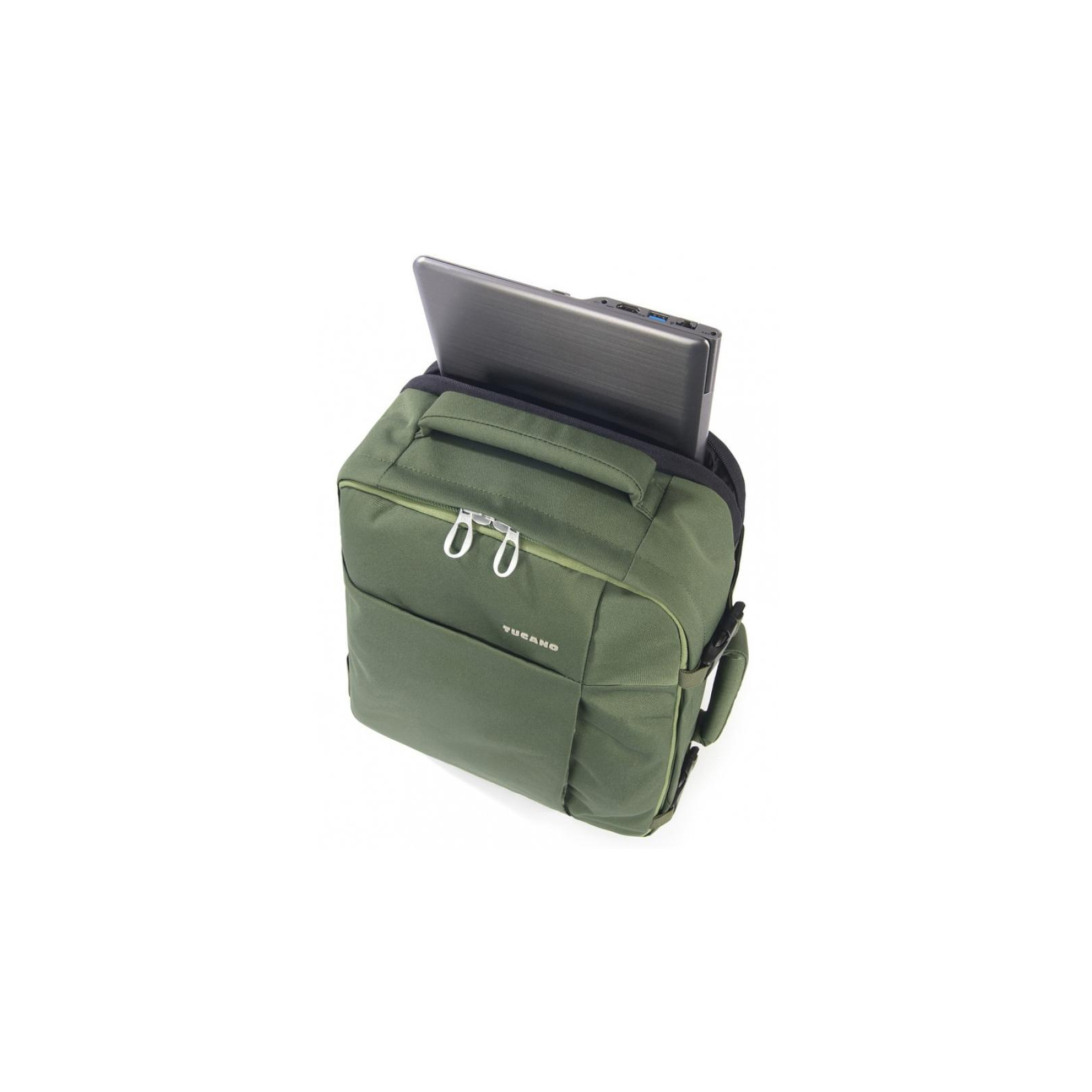Рюкзак для ноутбука Tucano 15.6" TUGO' M CABIN green (BKTUG-M-V) изображение 4
