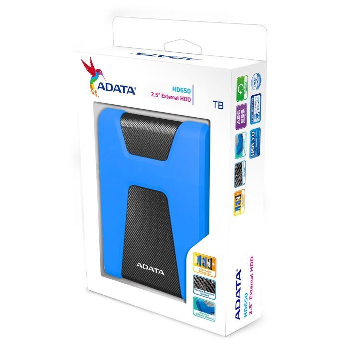 Зовнішній жорсткий диск 2.5" 2TB ADATA (AHD650-2TU31-CRD) зображення 5