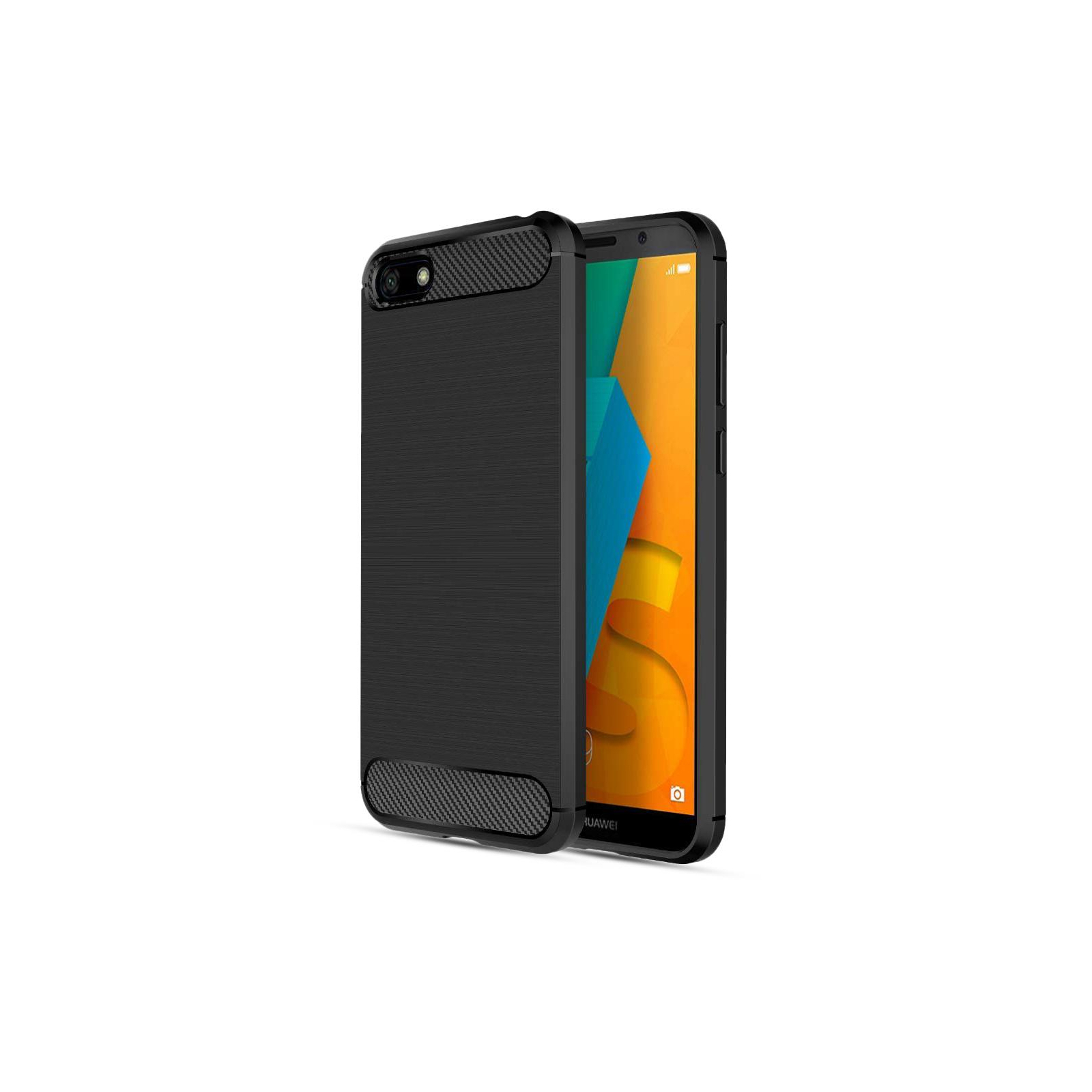 Чохол до мобільного телефона Huawei Y5 2018/Honor 7A Carbon Fiber (Black) Laudtec (LT-HY52018B) зображення 2