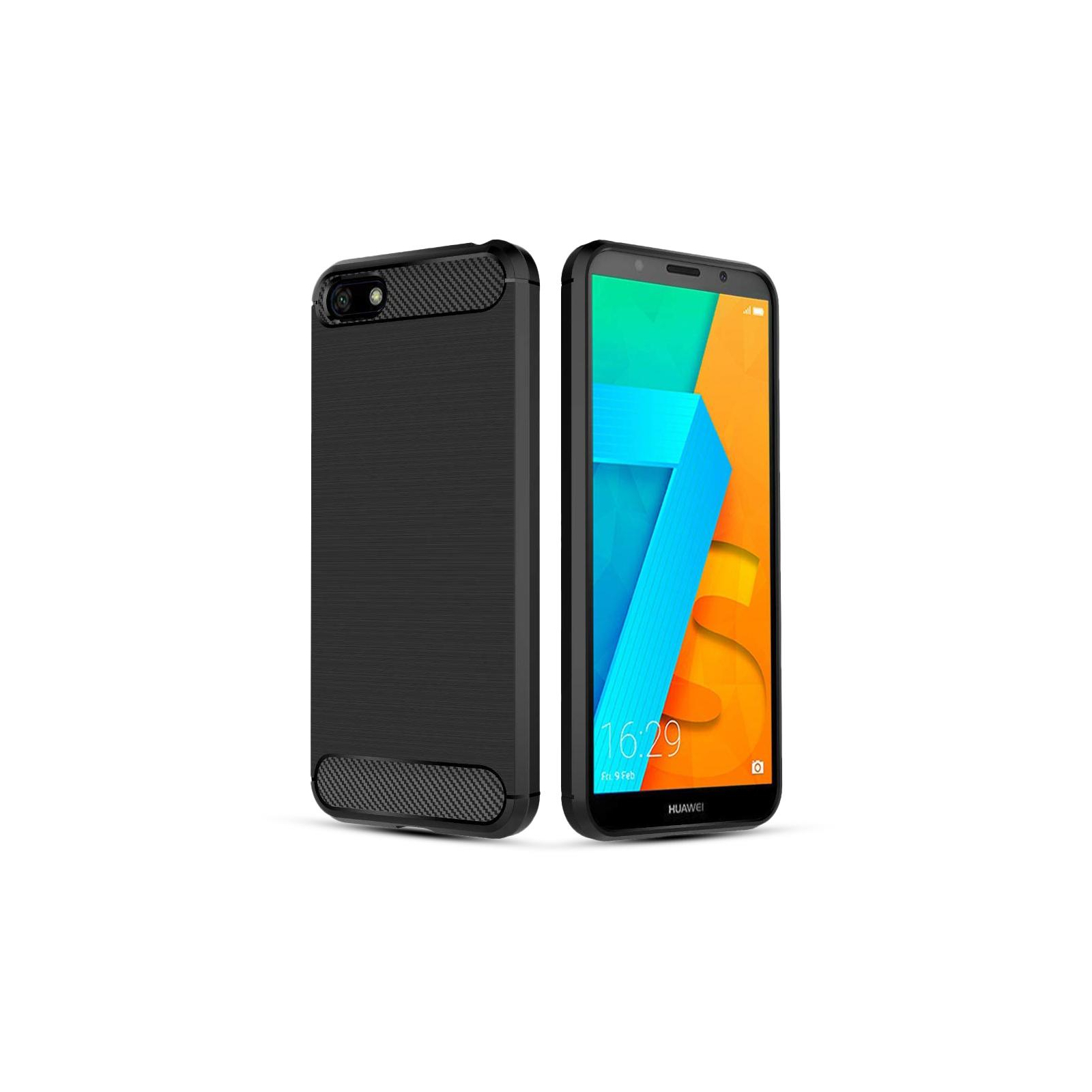 Чехол для мобильного телефона Huawei Y5 2018/Honor 7A Carbon Fiber (Black) Laudtec (LT-HY52018B) изображение 3