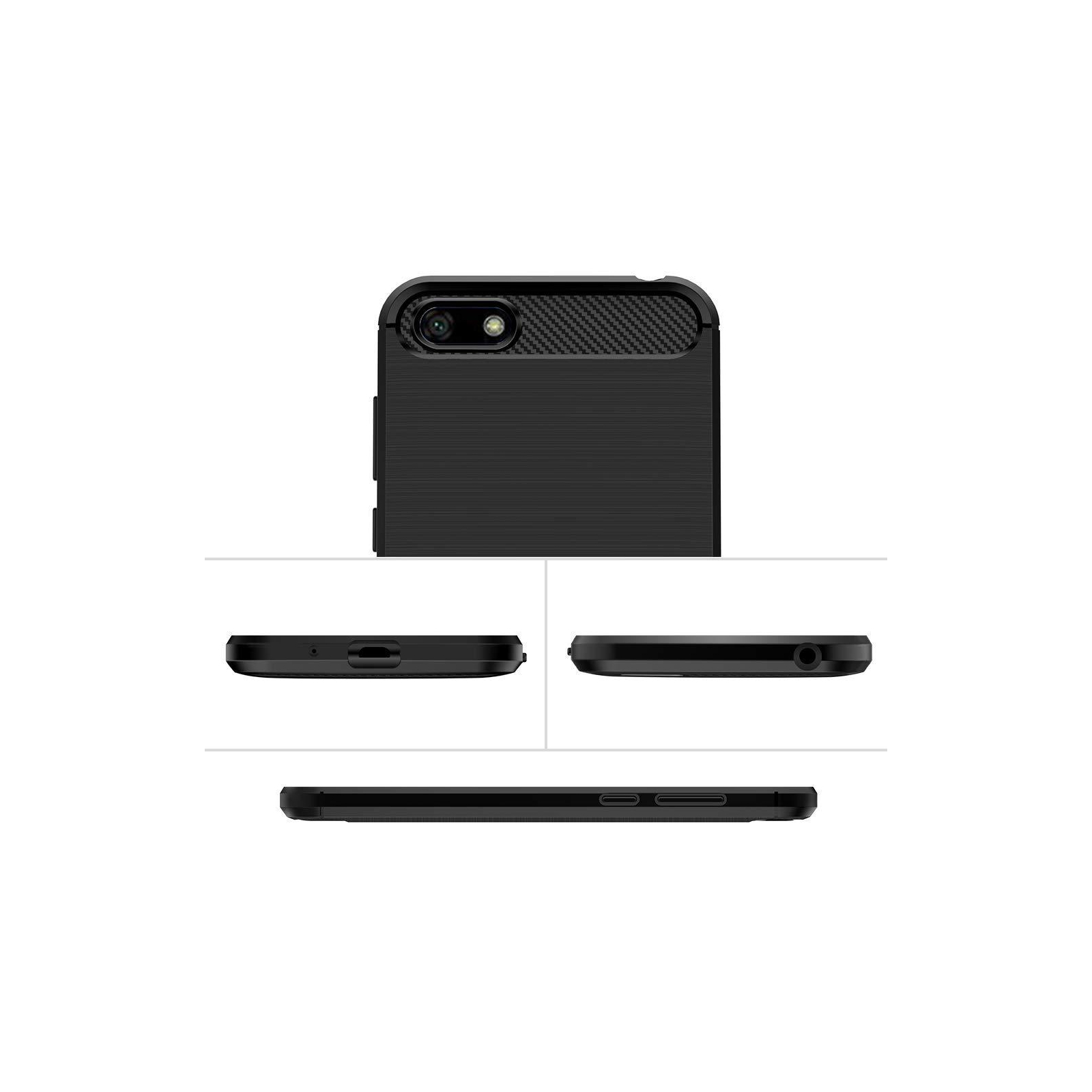 Чохол до мобільного телефона Huawei Y5 2018/Honor 7A Carbon Fiber (Black) Laudtec (LT-HY52018B) зображення 5