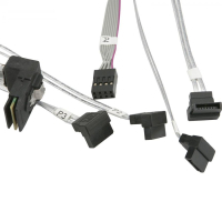 Кабель для передачи данных MiniSAS (SFF-8087) to 4xSATA 0.9m w/Sideband Supermicro (CBL-SAST-0644) изображение 2