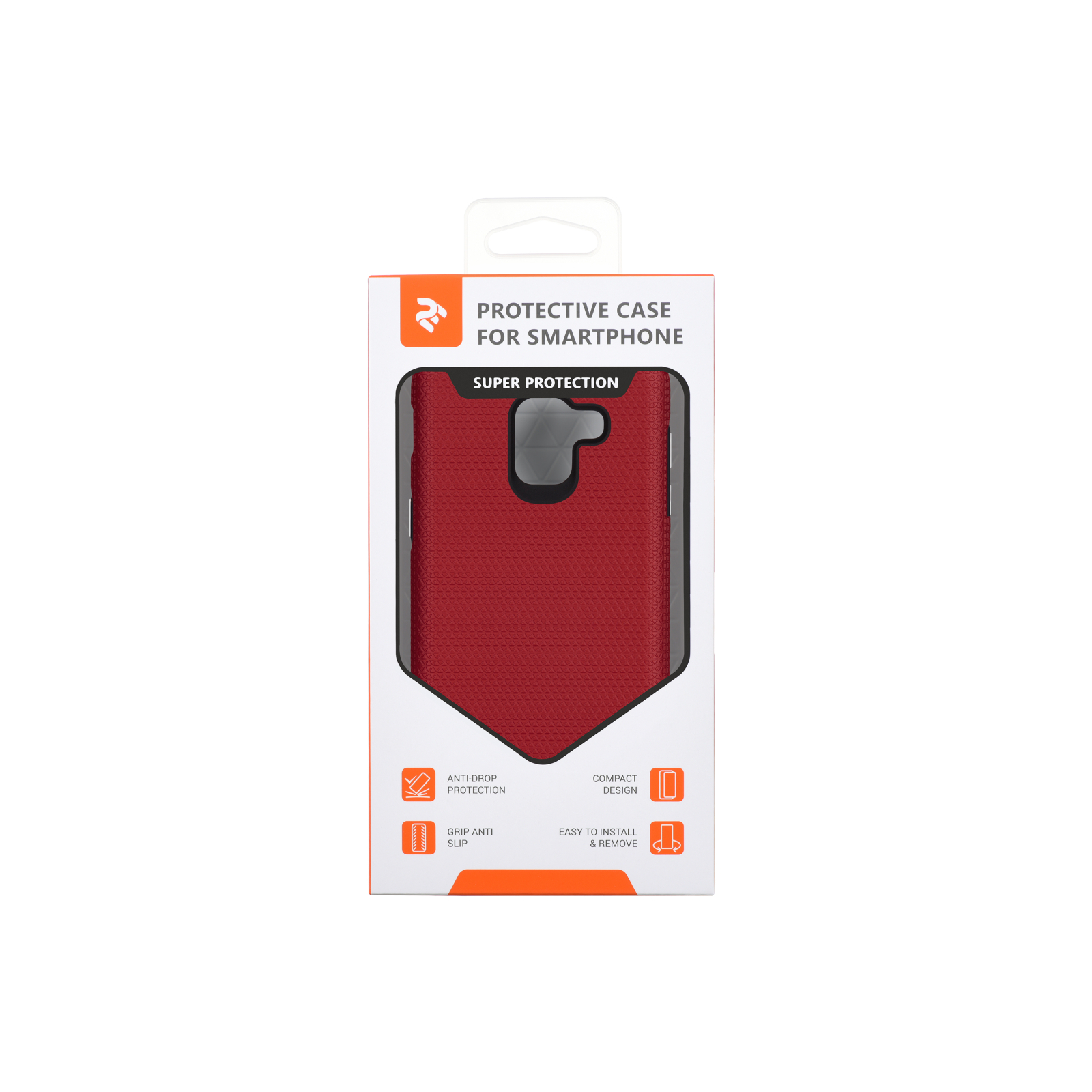 Чохол до мобільного телефона 2E Samsung Galaxy J6 (J600_2018), Triangle, Red (2E-G-J6-18-TKTLRD) зображення 3