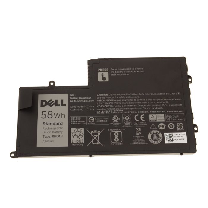 Аккумулятор для ноутбука Dell Inspiron 15-5547 0PD19, 58Wh (7600mAh), 4cell, 7.4V, Li-ion (A47306) изображение 3
