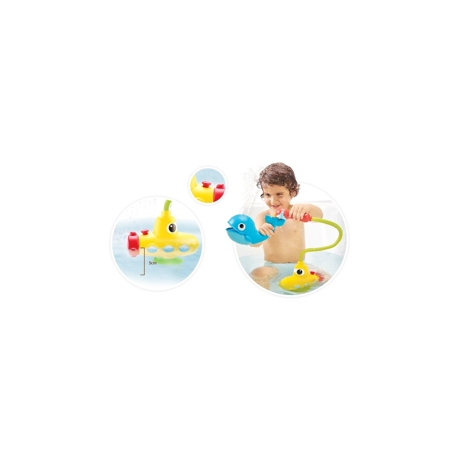 Игрушка для ванной Yookidoo Субмарина с китом (25304) изображение 6