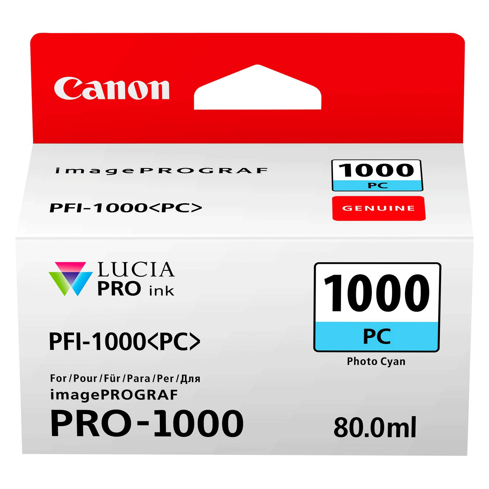Картридж Canon PFI-1000C (Cyan) (0547C001)