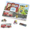 Развивающая игрушка Melissa&Doug Звуковой пазл "Пожарная часть" (MD10736) изображение 4