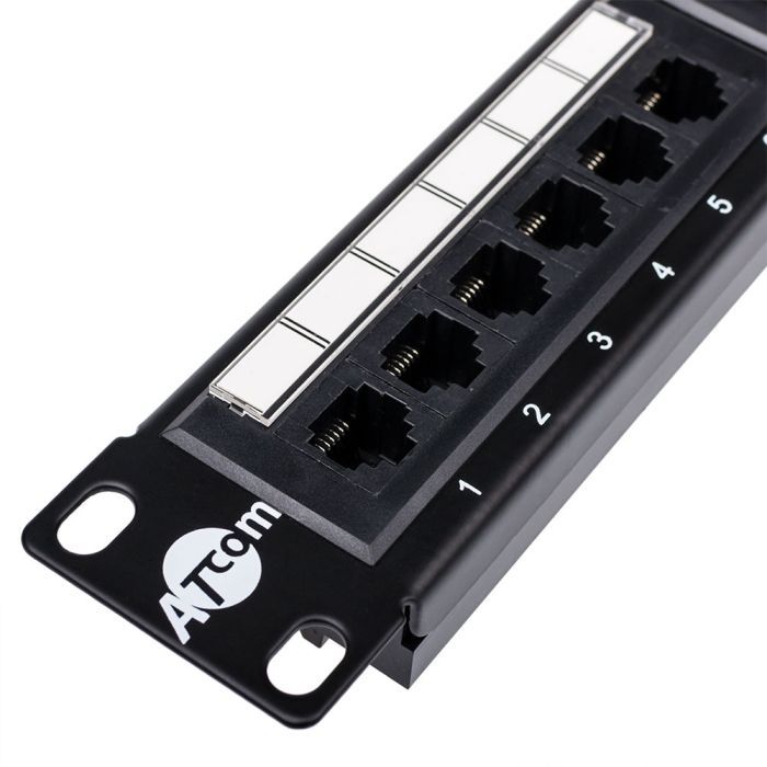 Патч-панель Atcom 19" 24 порта UTP (P5124) изображение 3
