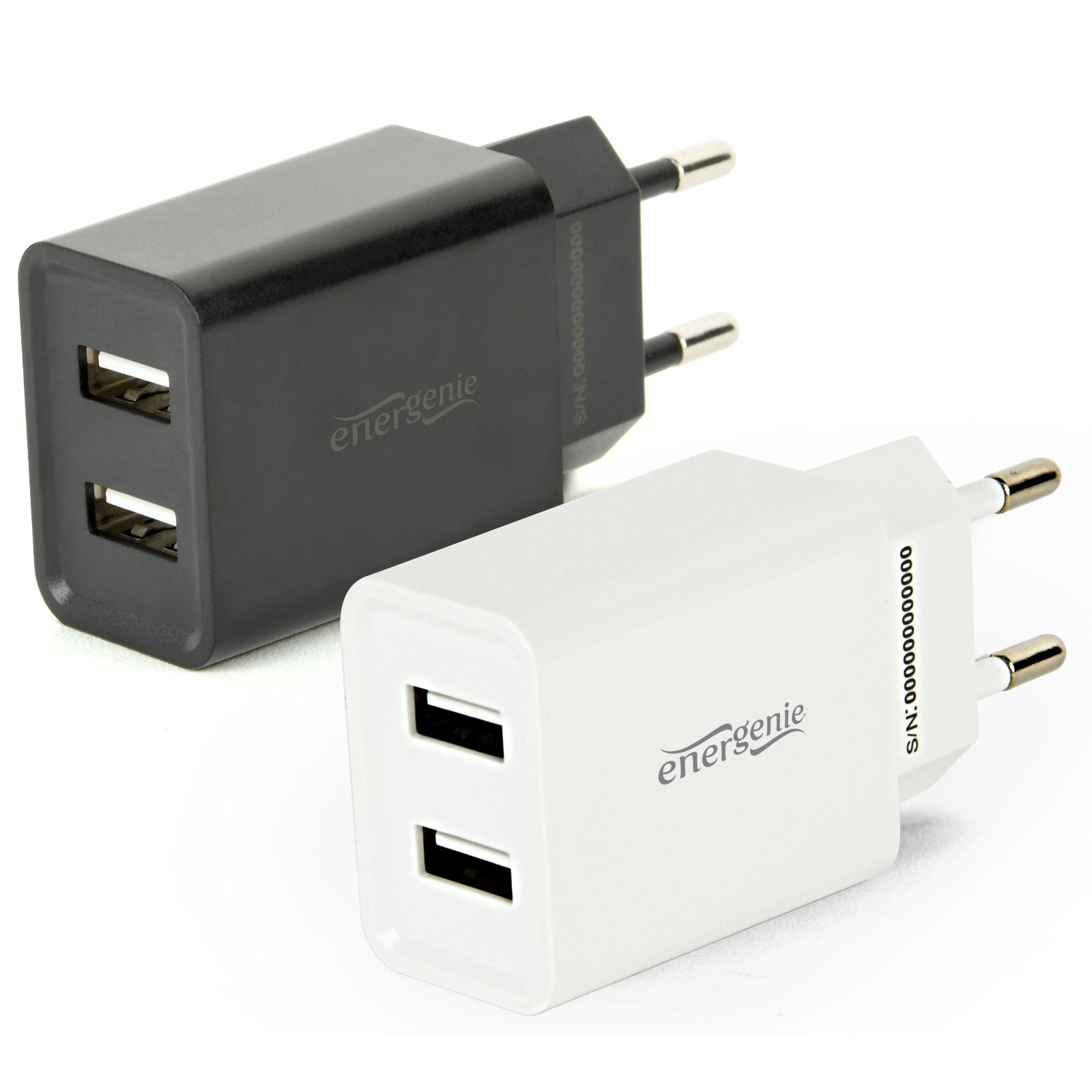 Зарядное устройство EnerGenie USB 2.1A (EG-U2C2A-03-MX)
