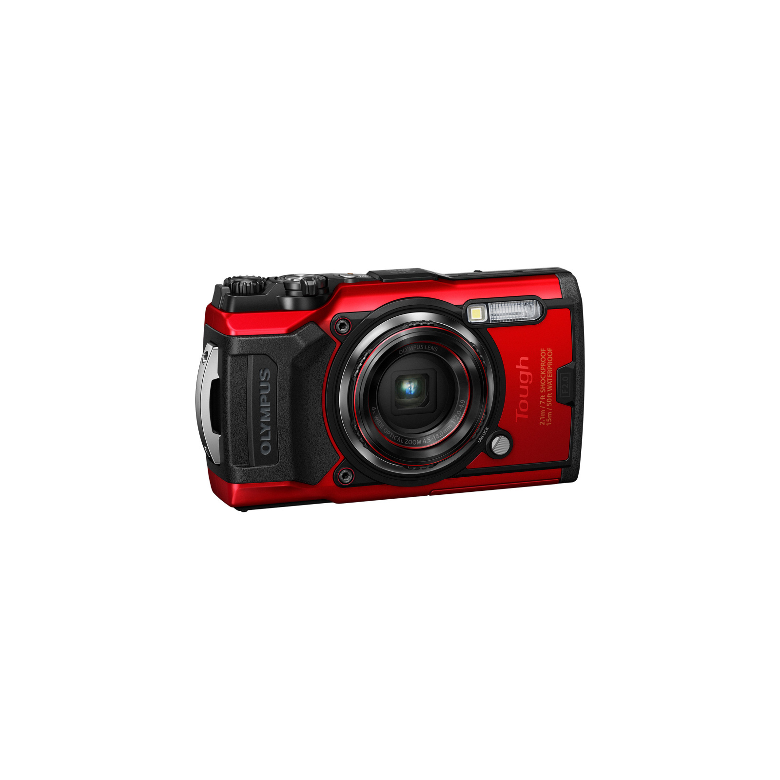 Цифровий фотоапарат Olympus TG-6 Red (Waterproof - 15m; GPS; 4K; Wi-Fi) (V104210RE000) зображення 2