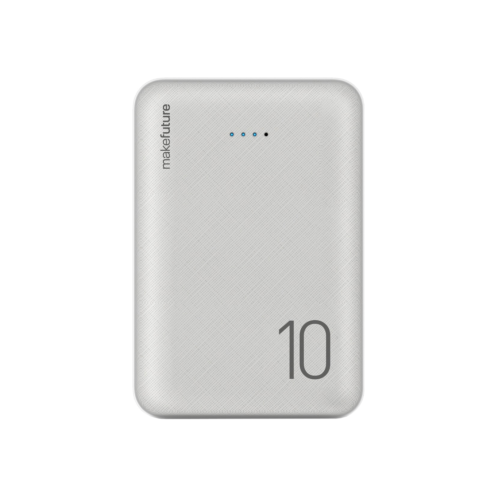 Батарея універсальна MakeFuture 10000 mAh Li-Pol 2*USB White (MPB-101WH)