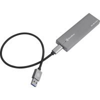 Карман внешний Silver Stone USB 3.1 Gen 2 для SSD NVM Express M.2 SSD (2242/2260/2280) (SST-MS11C) изображение 5