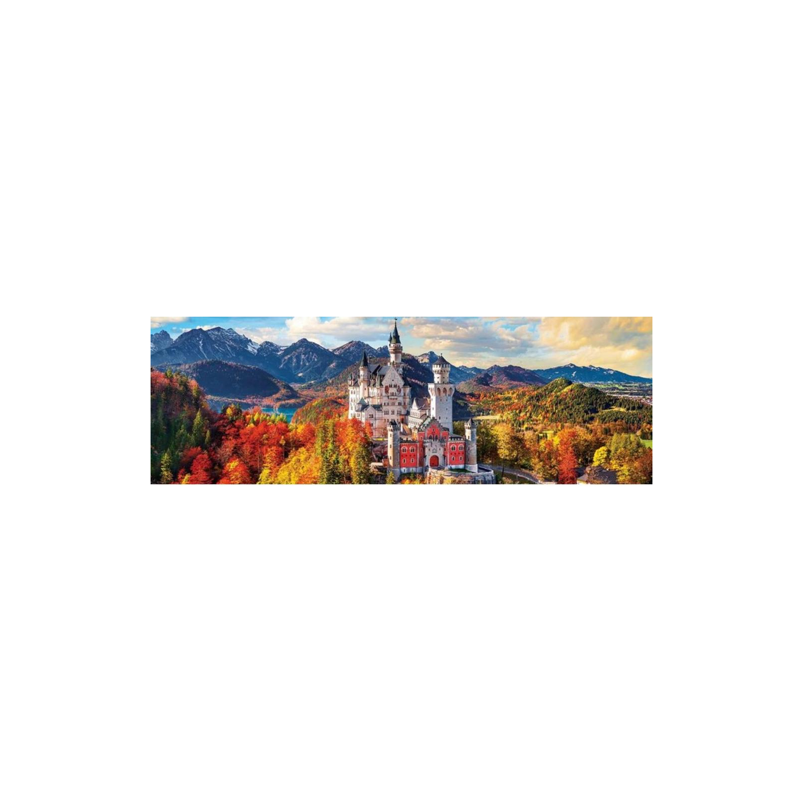 Пазл Eurographics Нойшванштайн осенью, 1000 элементов панорамный (6010-5444) изображение 2