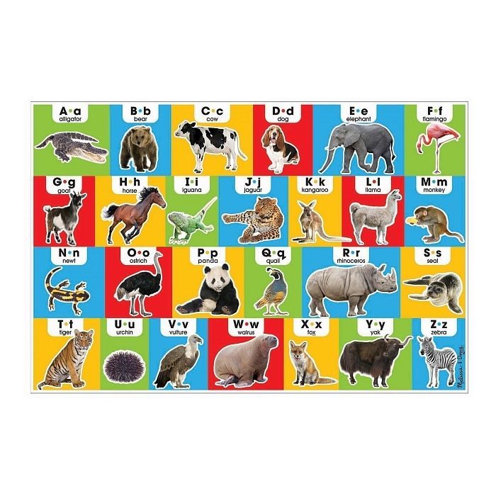 Пазл Melissa&Doug Мега "Алфавит Животные", 24 элемента (MD31001)