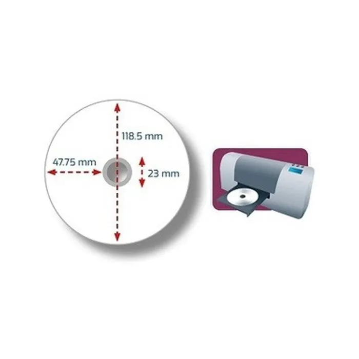 Диск DVD MyMedia DVD-R 4.7GB 16X Wrap Printable 50шт (69202) изображение 4