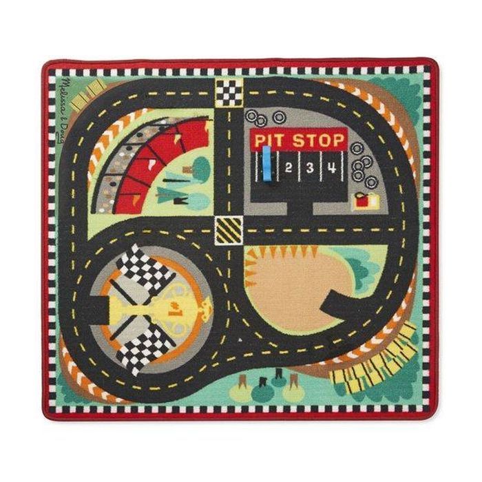 Детский коврик Melissa&Doug Гоночная трасса с машинками (MD19401)