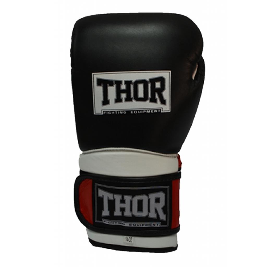 Боксерські рукавички Thor Pro King 14oz Black/Red/White (8041/02(PU) B/R/Wh 14 oz.) зображення 2