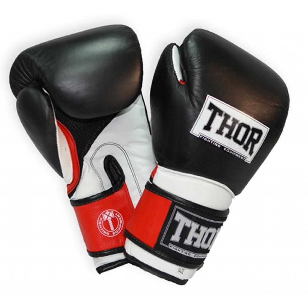 Боксерські рукавички Thor Pro King 14oz Black/Red/White (8041/02(PU) B/R/Wh 14 oz.)