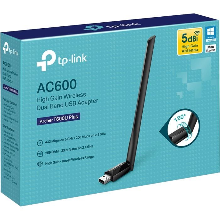Сетевая карта Wi-Fi TP-Link ARCHER-T600U-PLUS изображение 4