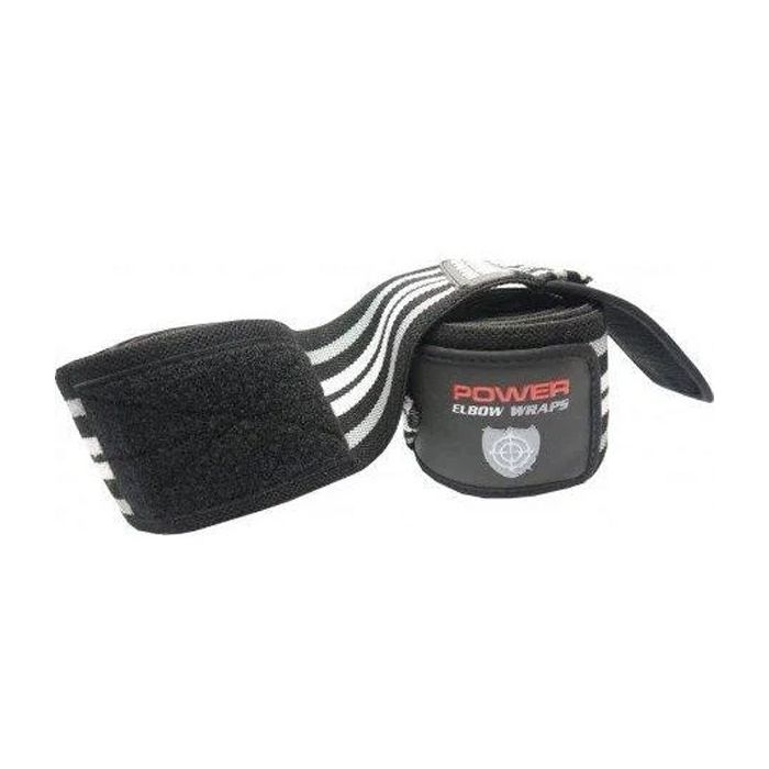 Бинт для спорта Power System Knee Wraps PS-3700 Grey/Black (PS-3700_Grey-Black) изображение 2