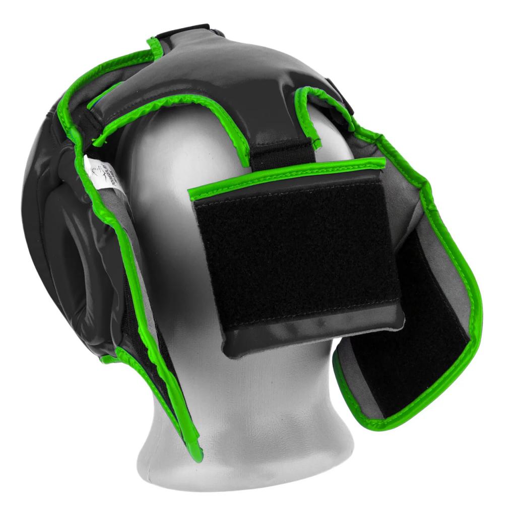 Боксерский шлем PowerPlay 3068 XS Black/Green (PP_3068_XS_Black/Green) изображение 5