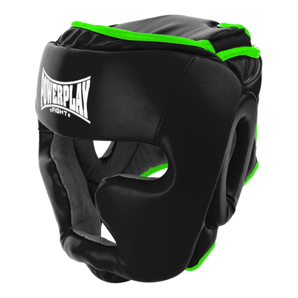 Боксерский шлем PowerPlay 3068 XS Black/Green (PP_3068_XS_Black/Green)