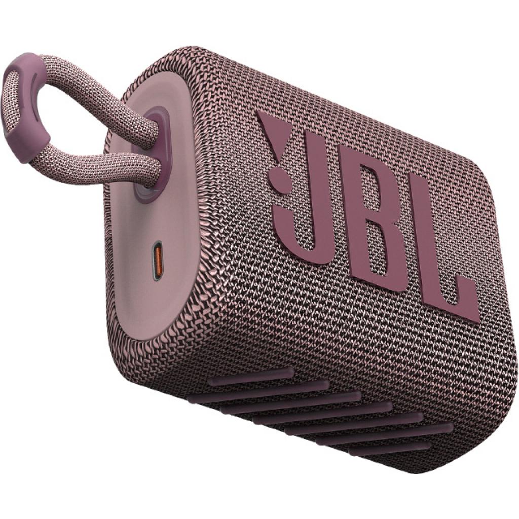 Акустическая система JBL Go 3 Pink (JBLGO3PINK) изображение 9
