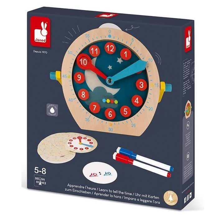 Развивающая игрушка Janod Учимся называть время (J05076) изображение 8