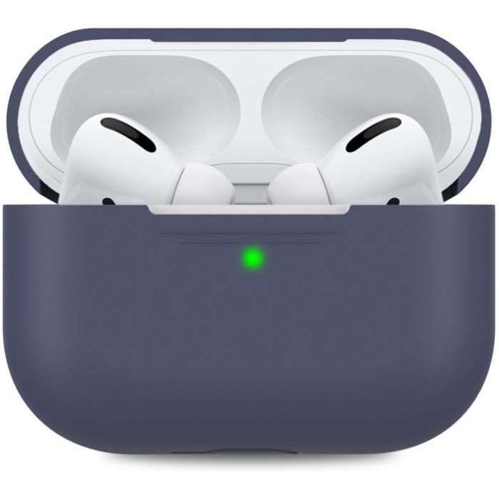 Чехол для наушников MakeFuture Apple AirPods Pro Silicone Blue (MCL-AAPBL)