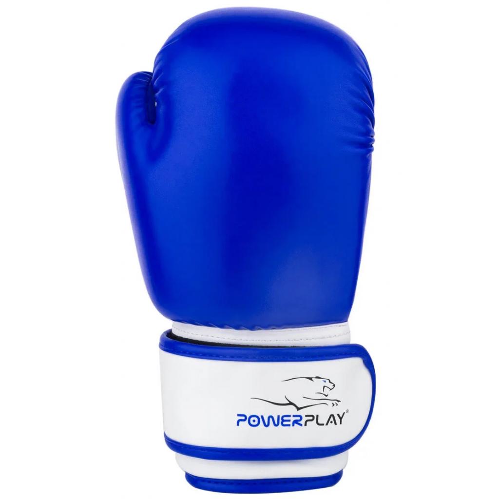 Боксерські рукавички PowerPlay 3004 JR 6oz Blue/White (PP_3004JR_6oz_Blue/White) зображення 3