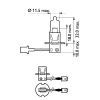 Автолампа Philips галогенова 55W (12336 PR B1) изображение 3