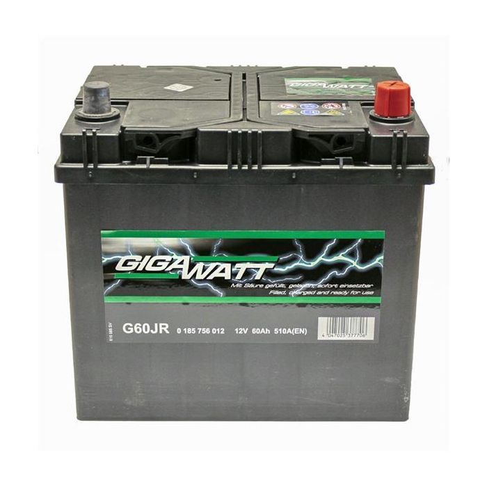 Аккумулятор автомобильный GigaWatt 60А (0185756012)
