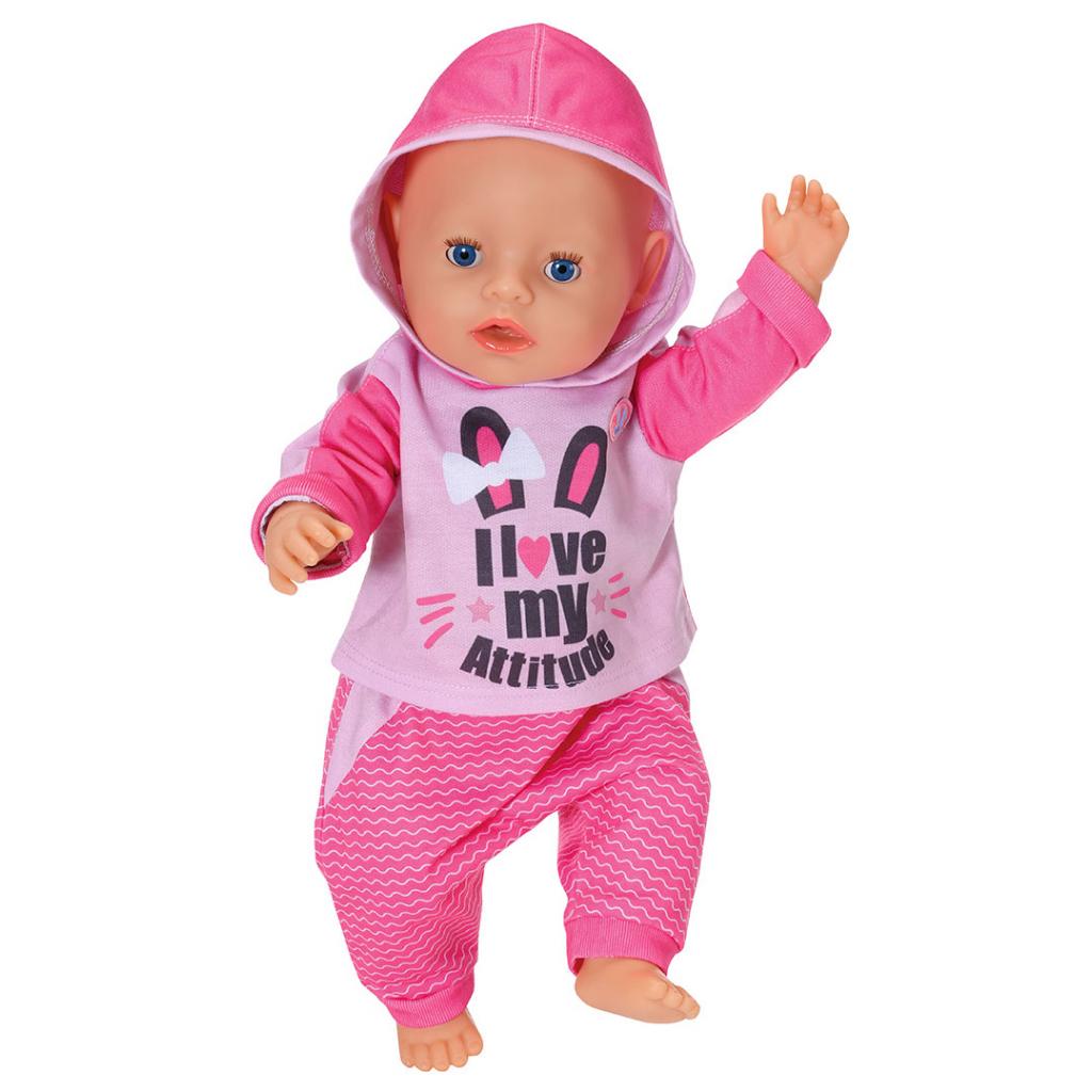 Аксессуар к кукле Zapf Набор одежды Baby Born Спортивный костюм для бега Розовый (830109-1) изображение 3