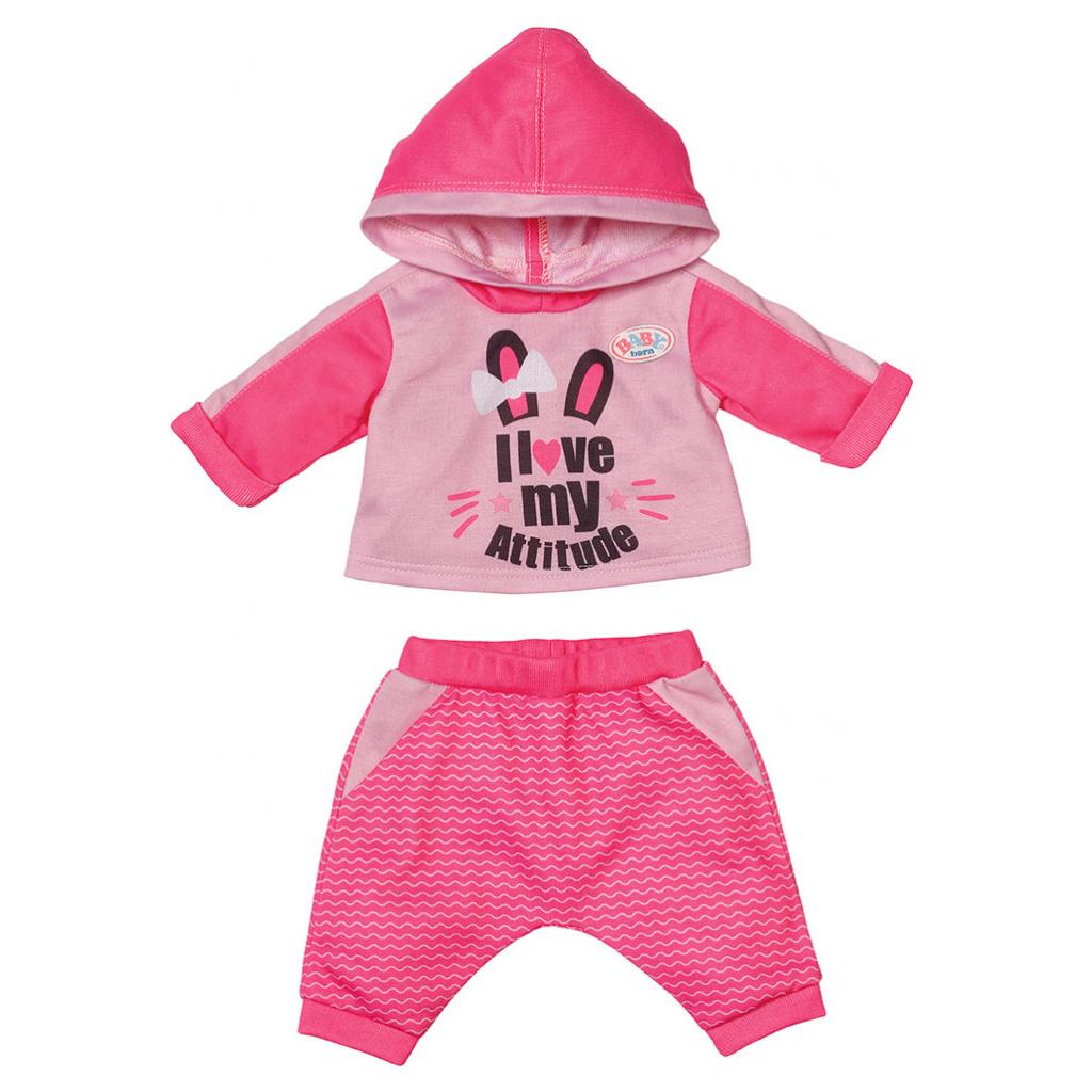 Аксесуар до ляльки Zapf Набір одягу Baby Born Спортивний костюм для бігу Рожевий (830109-1)
