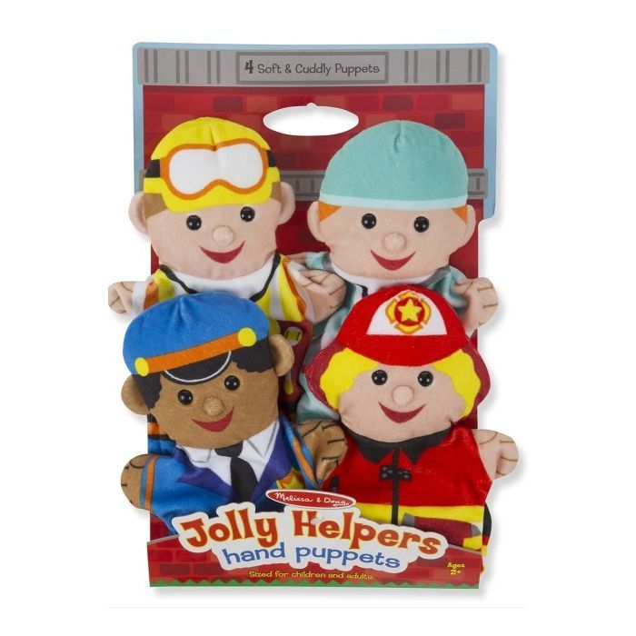 Игровой набор Melissa&Doug Кукольный театр Веселые помощники, 4 штуки (MD9086)